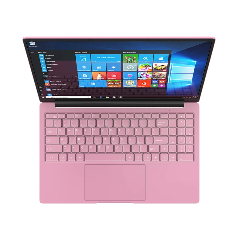 Supplier Laptop Computer 12GB DDR4 RAM 256GB SSD Hard Drive Pink Color Intel Core Celeron N5095 Laptops