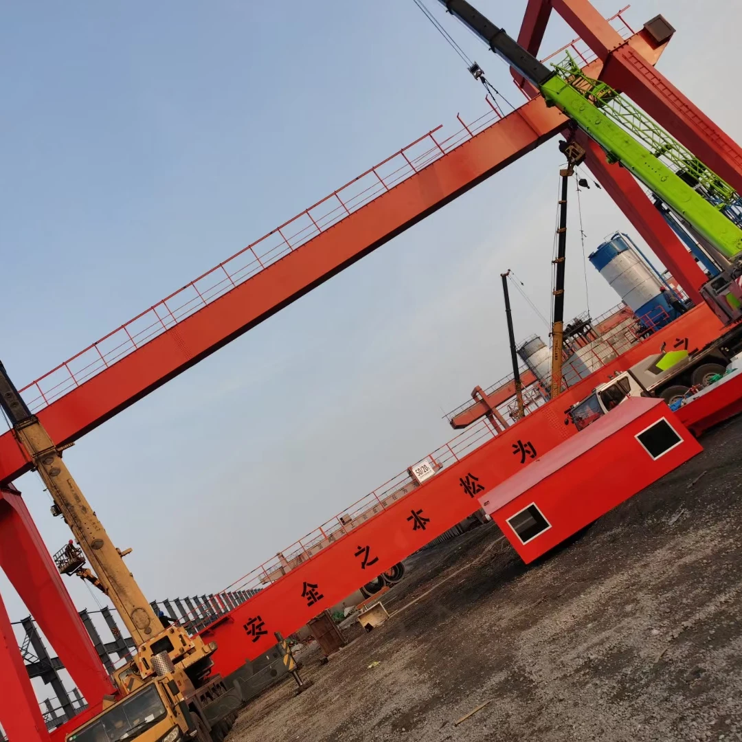 Портативный козловой кран с тележкой 50 тонн бренд SZMC