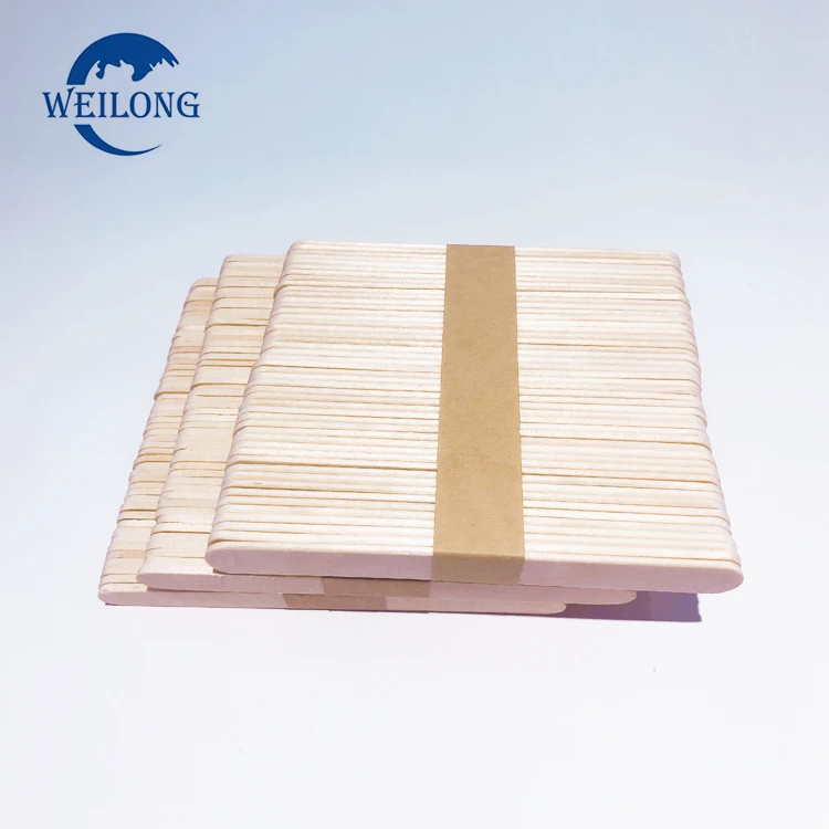 Оптовая продажа, маленькие круглые деревянные тонкие аппликаторы для мороженого, палочки для кофе