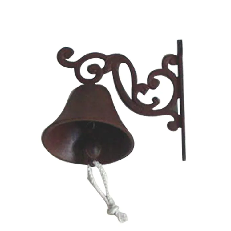 
China Novel Design Metal Crafts Decorative Antique Cast Iron Door Hanging Bells 