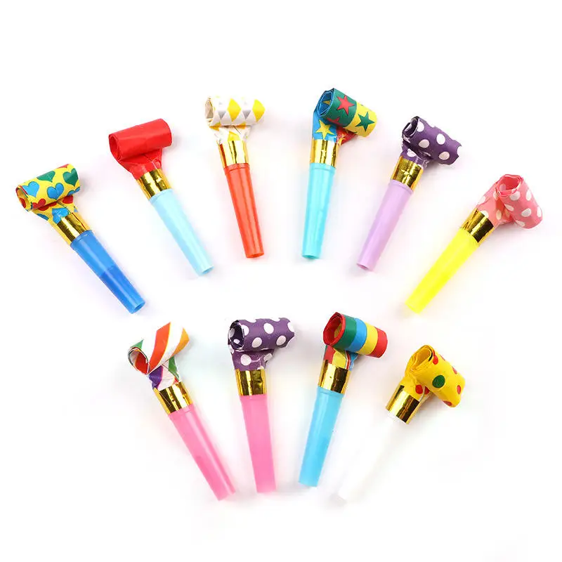 Wholesale Promotion Whistle Blowing Dragon Funny Birthday Party Noise Makers Blow Outs Blowout Fun Party Favors Supplies