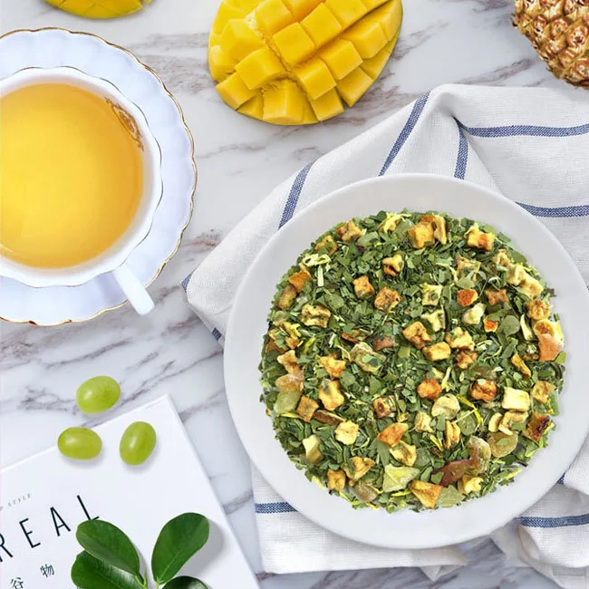 Hot selling dried flower fruit tea Royal Mangosteen yerba mate tea raw material wholesale OEM order
