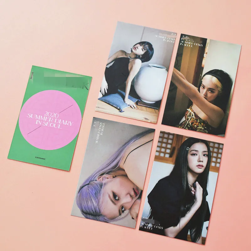 Wholesale Kpop Idol Merchandise 2020 SUMMER DIARY IN SEOU Blackpink Photo Card Lomo Card