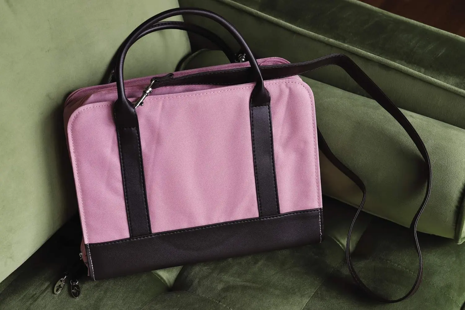 Durable Handle Look Accents Bible Study Zippered  Bible Case Nylon Leather Bible Cover Bags