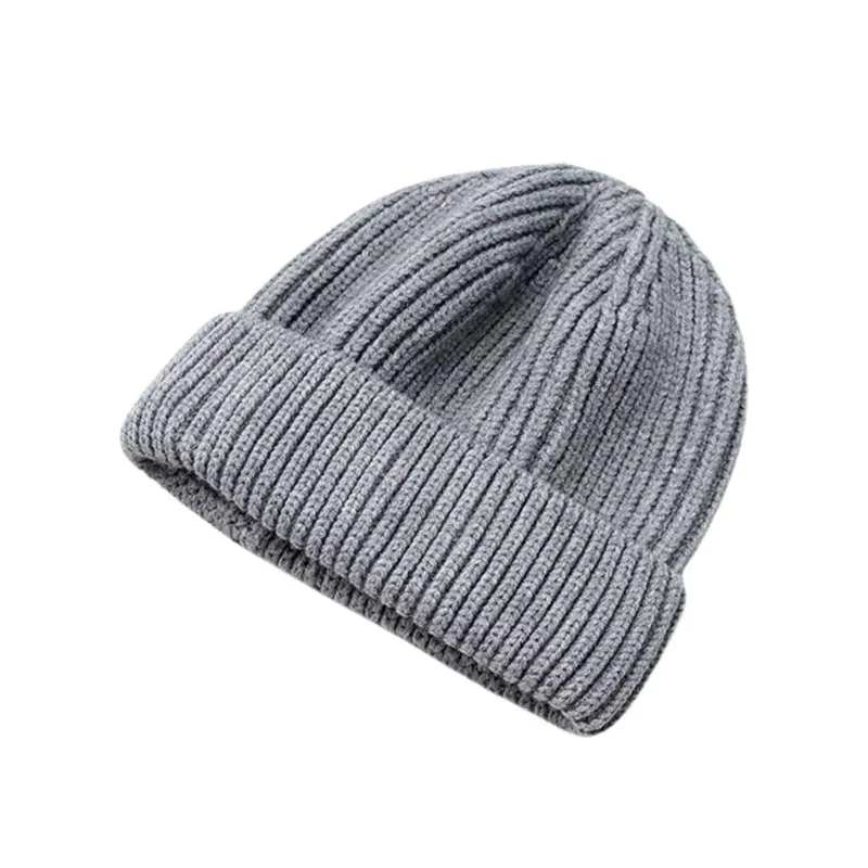 Autumn Winter Acrylic Knit Hat Cheap Plain Beanies Solid Fashion Oem Style Warm Design Solid Color Classic For Man Woman Adults
