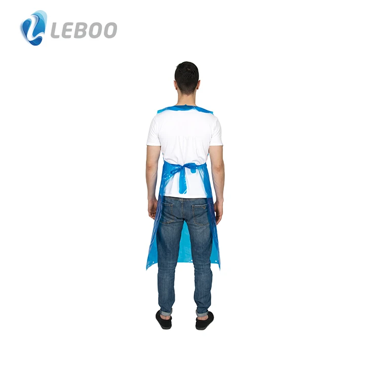 Disposable Waterproof Protective PE Apron with Different Color