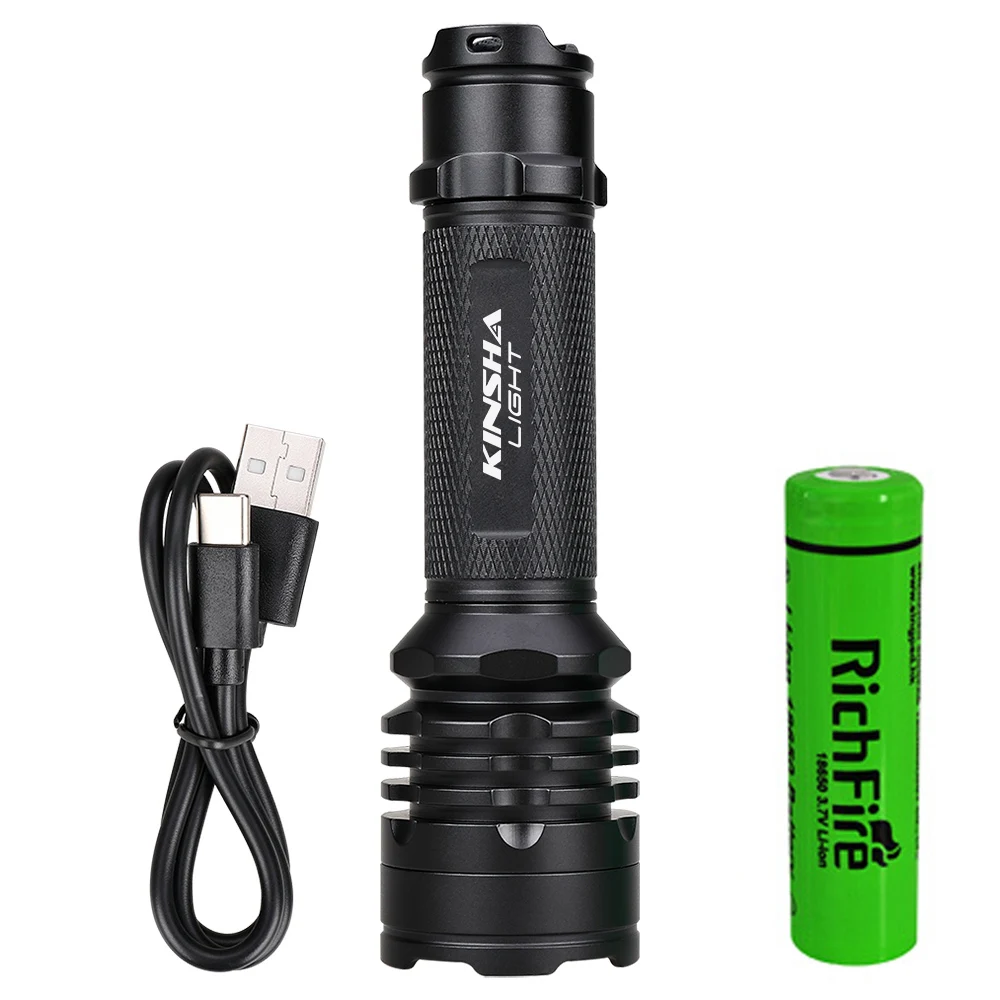 
wholesale portable tactical police led military defense gun waterproof led flashlight torch 