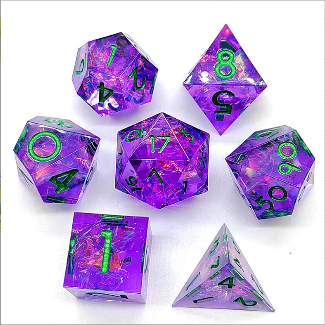 Dungeons & dragons dnd d 7 шт. в наборе упакованы железную коробку ролевые игры острые Угловые полимерные кости с конфетной бумагой