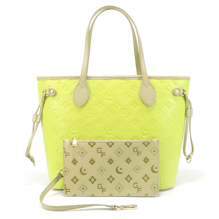 Custom Logo Luxury Design Fashion PU Leather handle Tote Bags Ladies Shoulder Bag Women Handbags Women Tote Bag