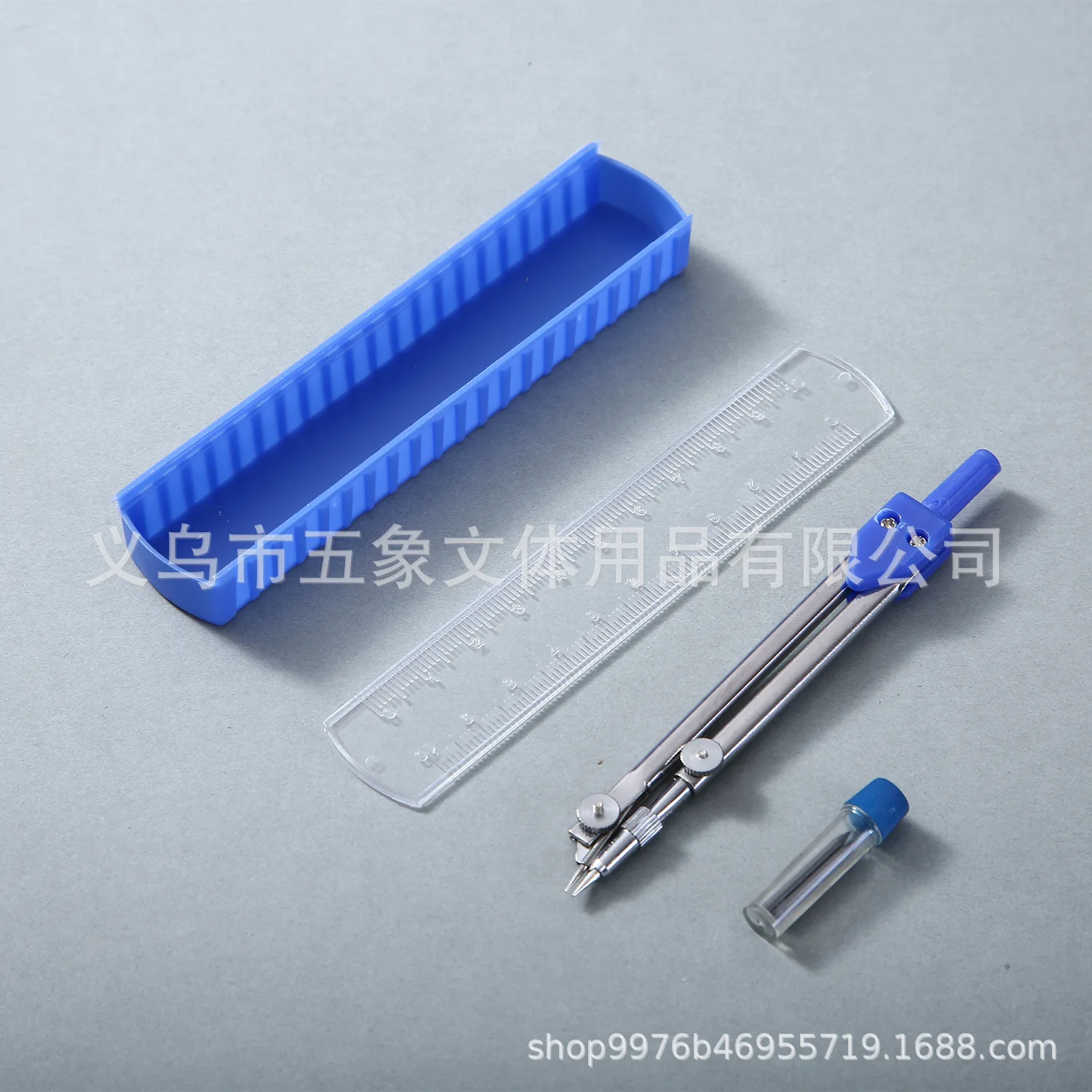 New Arrival Metal Compass Stationary Student School Drawing Tool Set with Packaging Box