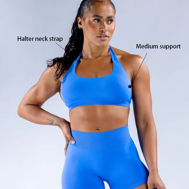 XW-069+071 Seamless Women Sports Bra Legging Set High Waist Compression Slimming Fit Gym Activewear Custom