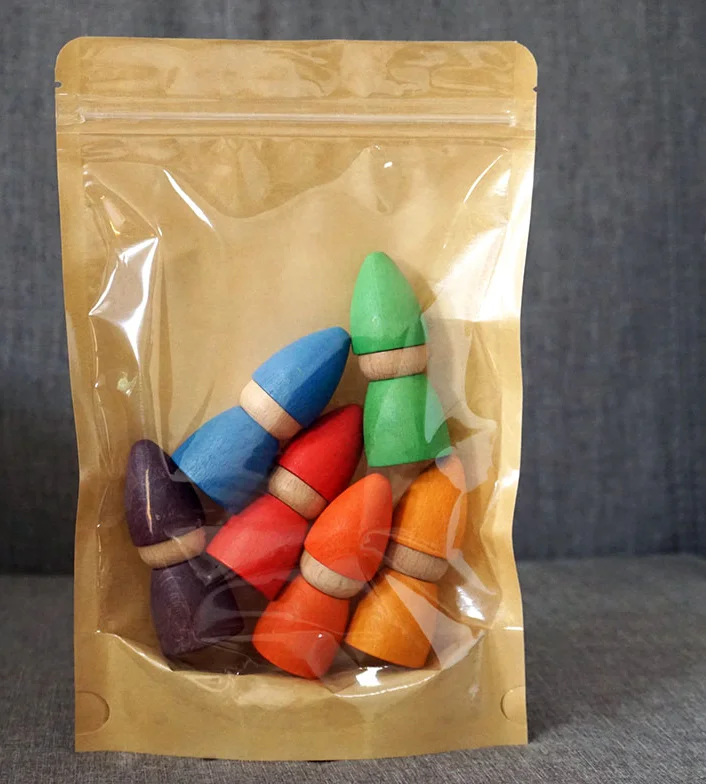 Wholesale Wooden Peg Dolls Handmade DIY Painting Peg Dolls Early Childhood Education Toys