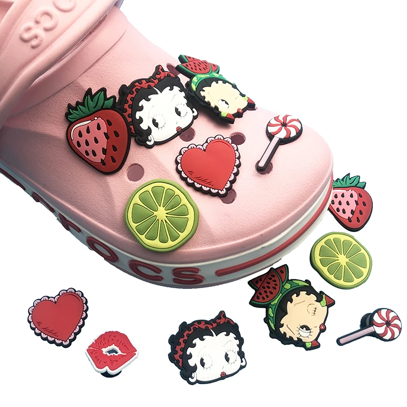 Wholesale cartoon Clogs Shoes Charms PVC Shoe Charms Custom Kid Clog Charms Gift Shoe Decorations