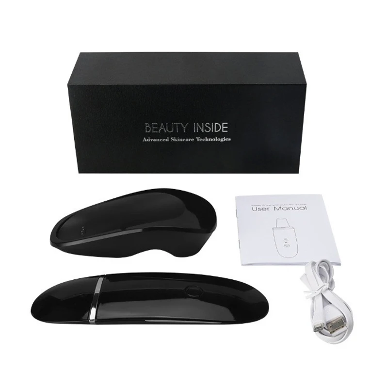 Skin Care Tool Ultrasonic Skin Scrubber 2 Head Ultrasonic Mist Spray Spatula