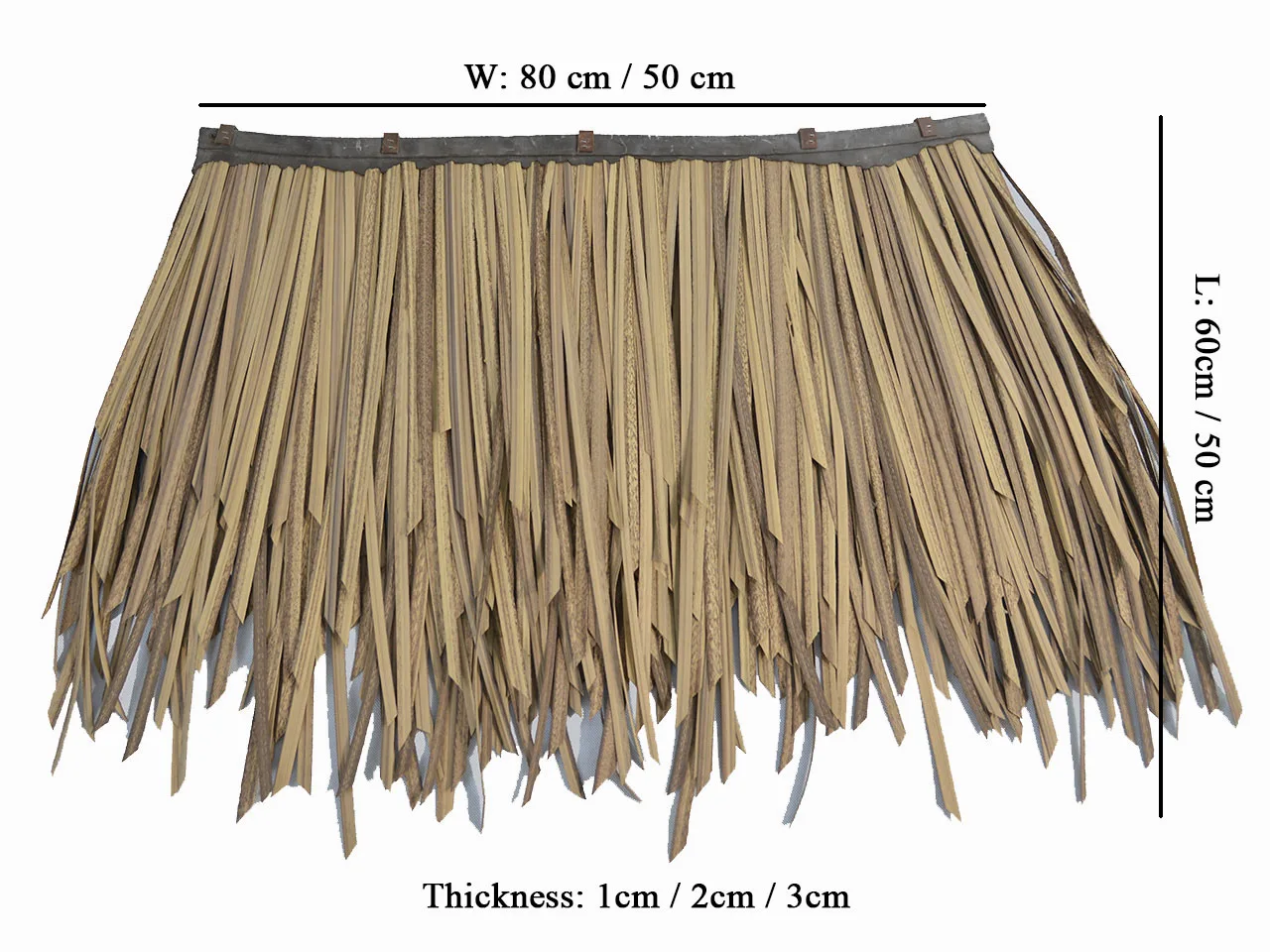 Factory wholesale fireproof synthetic thatch roof tile for amusement park, water park and resorts