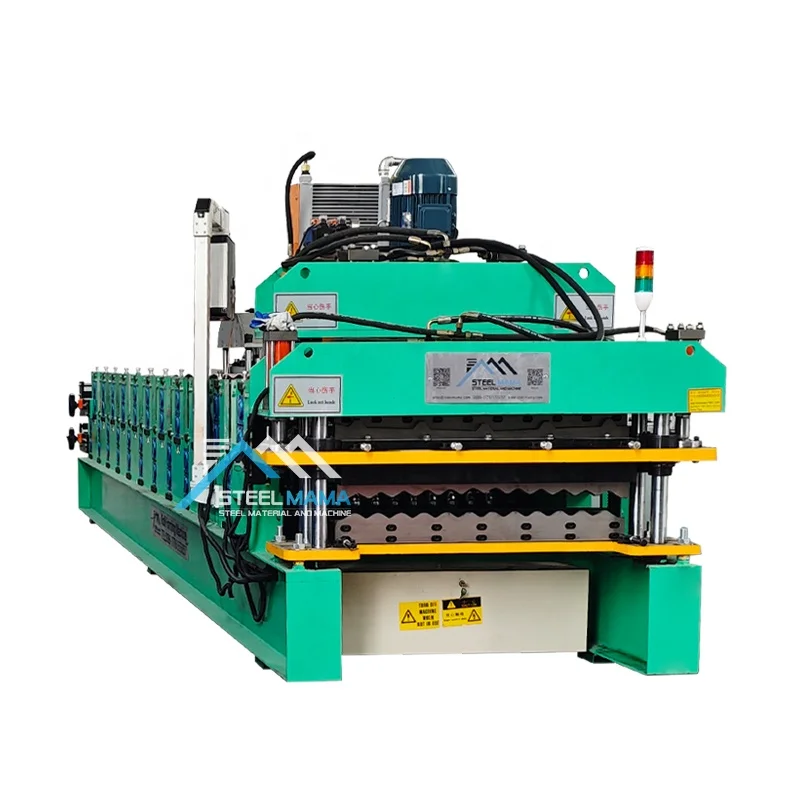 High Productivity 840 IBR Trapezoidal Tile Rib Type and 836 Corrugated Iron Roof Sheet Double Layer Machine For Bolivia