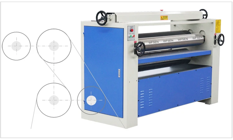 WFSEN MT6113 automatic glue roller wood spreader honeycomb plywood glue spreader for hot cold press