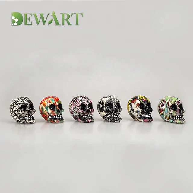 2021 популярная Праздничная статуя, скульптура, абстрактный череп из смолы на заказ для Хэллоуина, праздников, домашние аксессуары, искусственное украшение