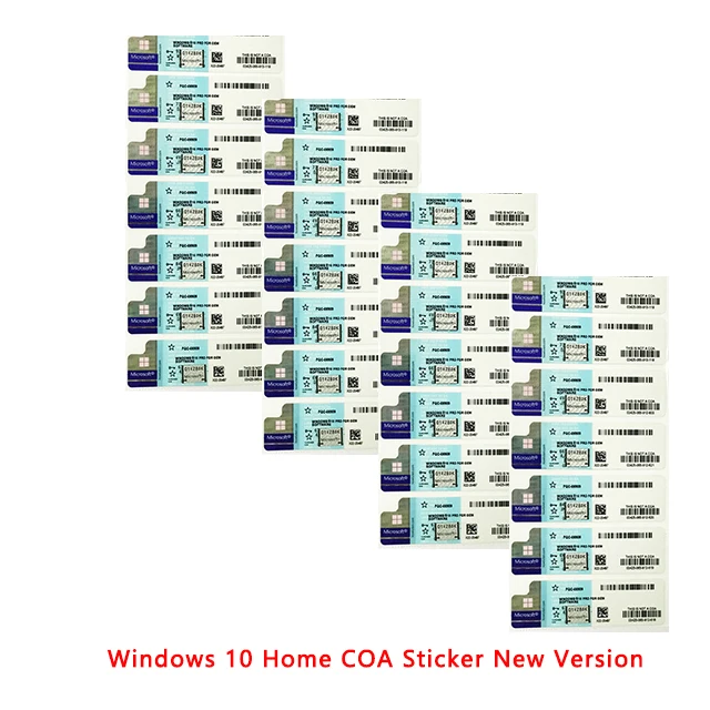 windows 10 home coa sticker oem key blue sticker 12 months warranty send by dhl