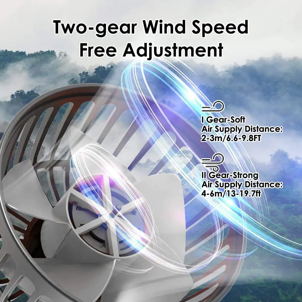 Portable Auto Cooling Vehicle Strong Wind Air Circulation Car Fan 5V 12V 24V for Car Dashboard Electric Fan