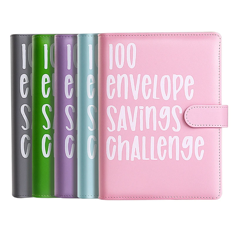A5 Budget Binder Organizer 100 Envelope Money Saving Box A6 Size Savings Challenge Budget Planner Book