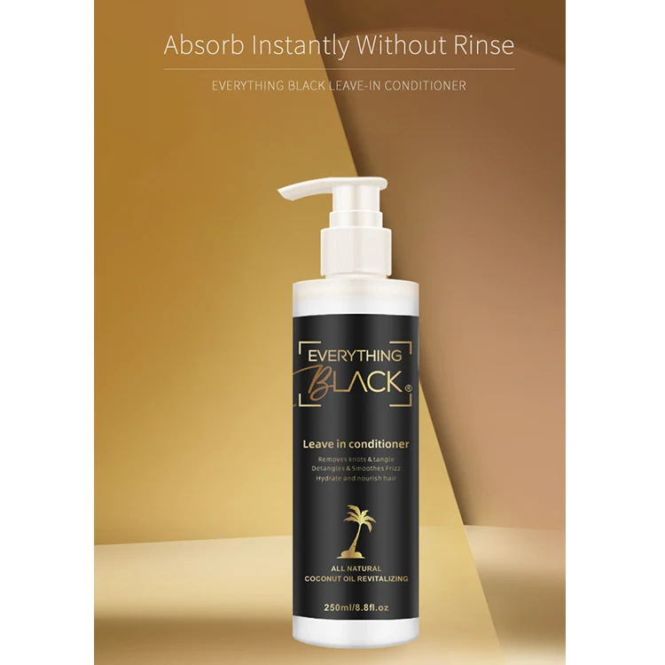 Natural Deep Care Products Leave In Conditioner Coconut Oil Revitalizing Detangles Smoothes Frizz For Curly Afro Hair