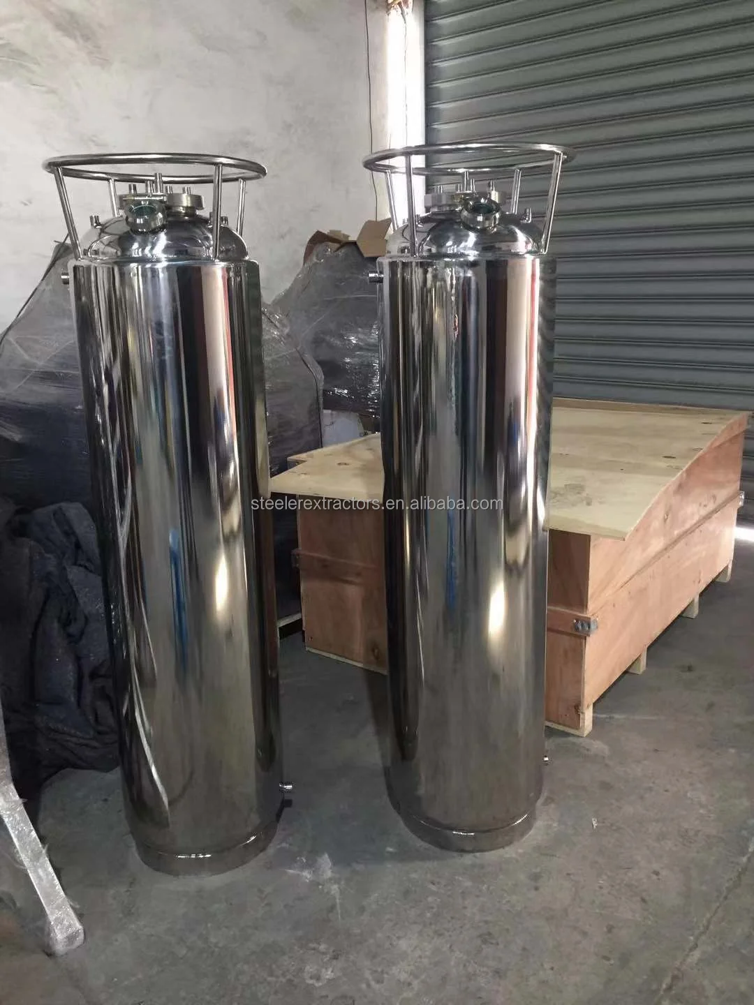 250lbs Jacketed Solvent Tank with cooling condensing use for bho extractor machine