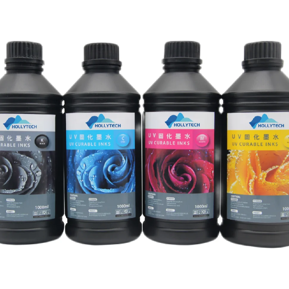 Factory Wholesale LED Curable UV Flexiable/Universal/Rigid Ink Printing 1L Eight Colors UV Ink for UV Printer