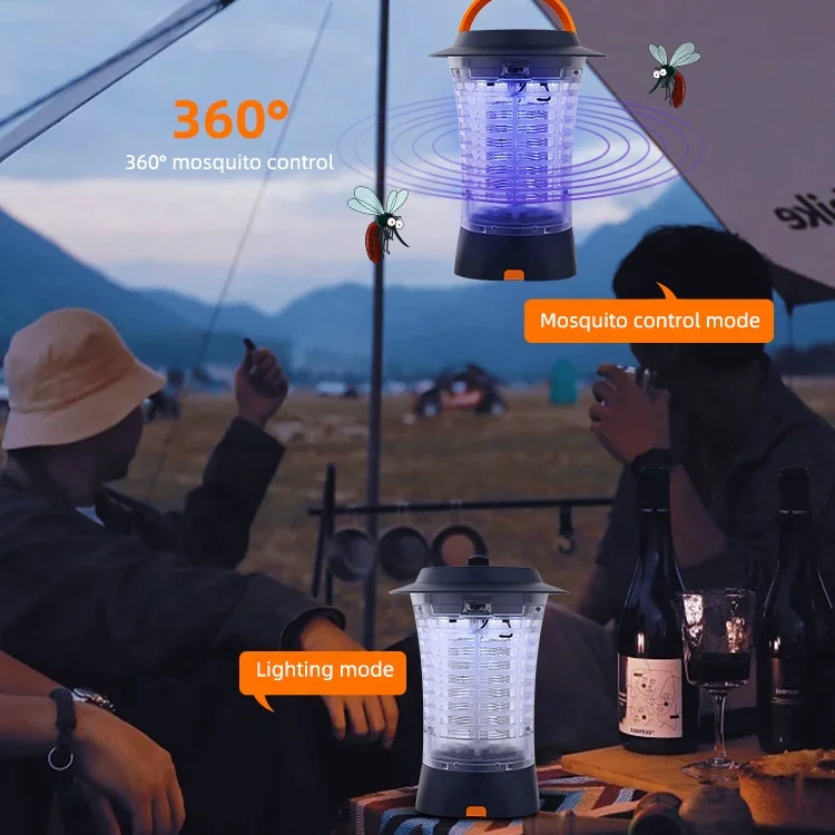 Поставщик Чжуншань, перезаряжаемая уличная ловушка для насекомых, ультрафиолетовая Светодиодная лампа для уничтожения комаров, ловушка для насекомых, солнечная лампа для борьбы с вредителями