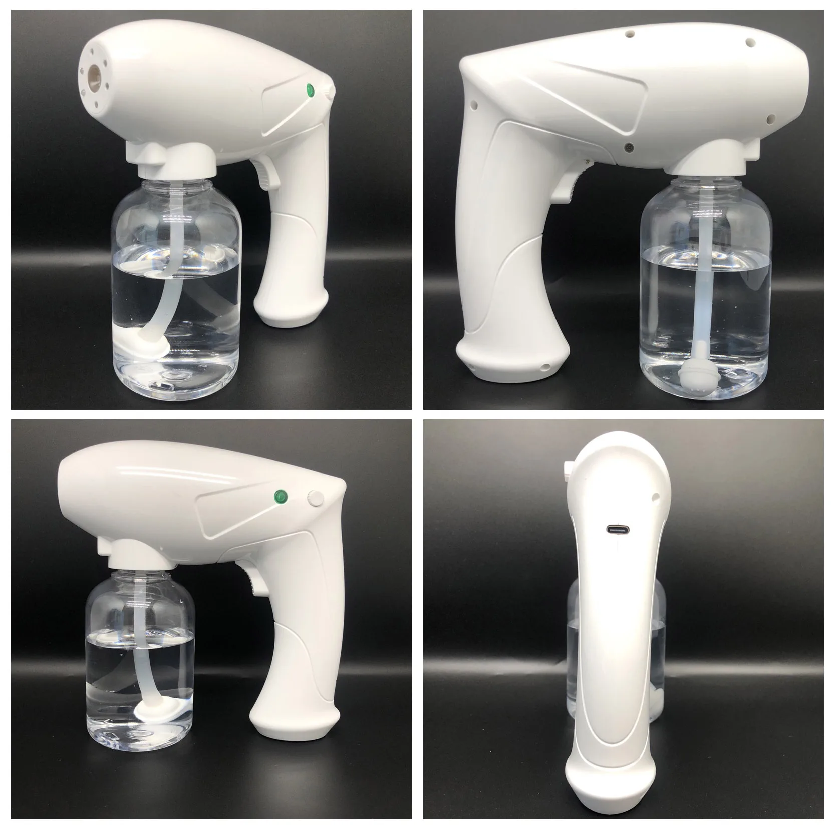 Atomizing electric portable blue light handheld white electronic nano steam wireless atomizer spray gun