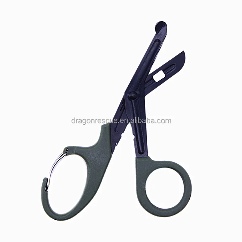 Fluoride Coated Nurse Doctor Medical Paramedic Trauma Shears Bandage Scissors with Carabiner