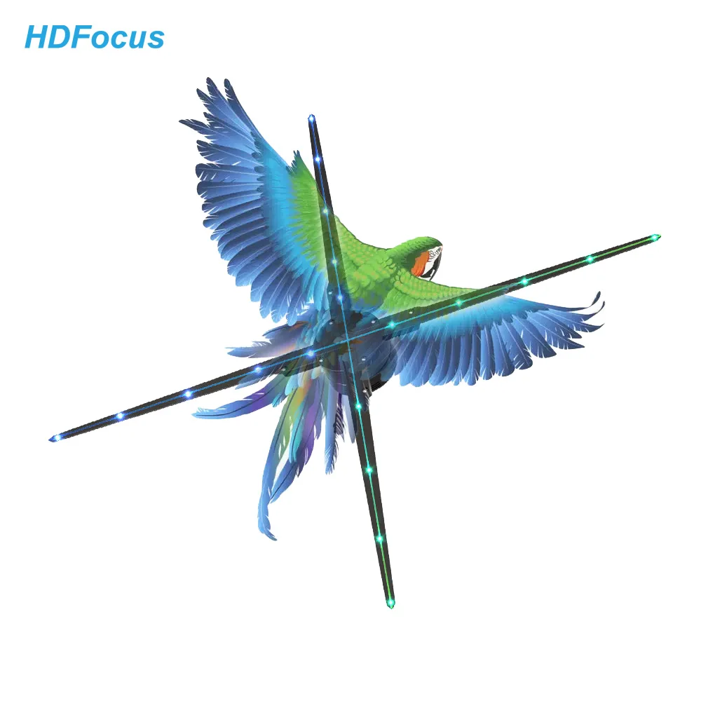 3D Holograpic Fan With 4 Blades High Resolution Hologram Equipment 3D Fan 100Cm Holograma 3d