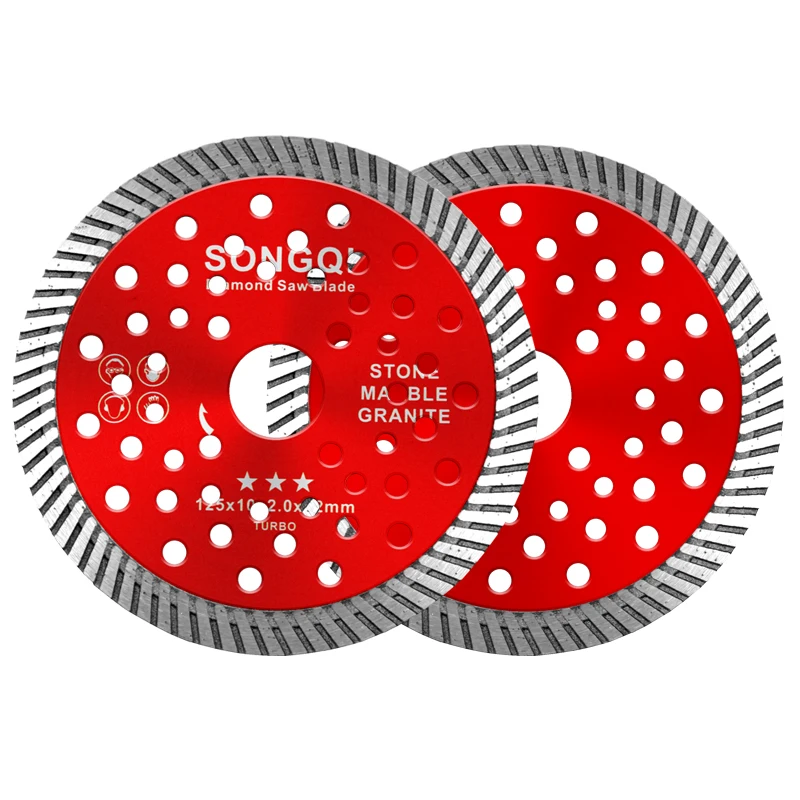 SONGQI 5Inch Diamond Cutting Disc Reinforced Circular Diamond Saw Blade For Cutting Marbled and Ceramics saw blade