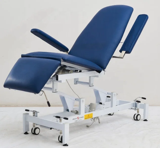 clinic Hospital Electric physiotherapy table bed Blood Dialysis phlebotomy Collection treatment Chair