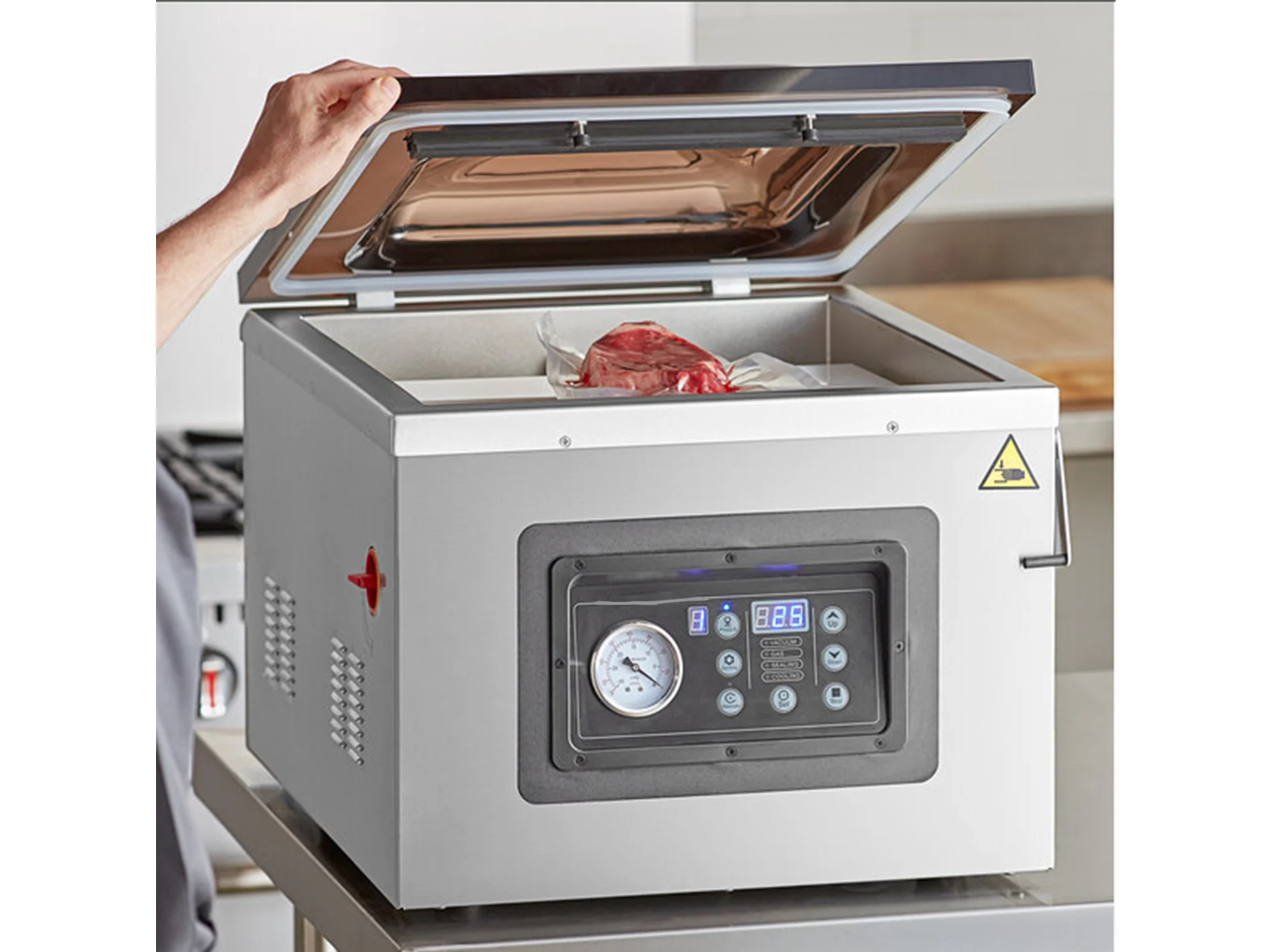 Commercial kitchen equipment Desktop Type Pumping Inflating Internal Vacuum Packaging Machine Food Sealers Pack Machine