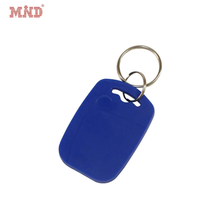 13.56mhz and 125khz Dual Frequency RFID Keyfob Rewritable Card NFC Key Fob With Keychain