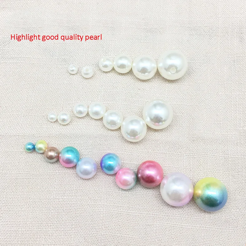 New Arrival High Quality Plastic Pearl Beads Colorful Loose Beads for DIY Making