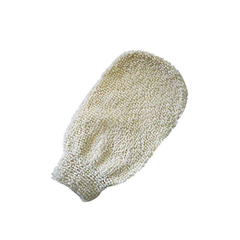 Exfoliating Body Bath Gloves Scrubbing Spa Wash Shower Massage Gloves With Bamboo Fiber
