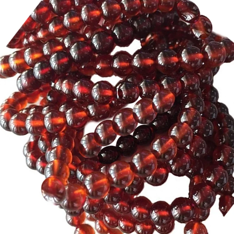 Natural Orange mandarin Garnet round beads bracelet jewellery