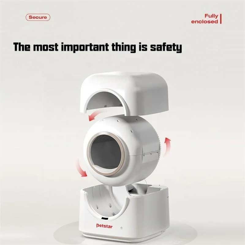 Factory Wholesale APP Control Odor Intelligent cat litter basin Innovative Structure smart Automatic Electric Cat Litter Box