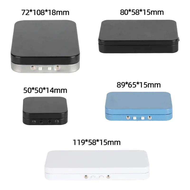 YEM Stock Hinged Rectangular Child Proof Tin Can Recyclable Metal Box and Insert for Cigarette Joints Blunt Packaging