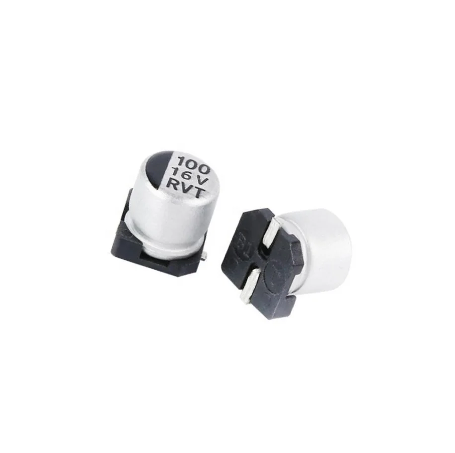 Большая емкость 10V100UF 5*5,4 мм 2000hrs SMD алюминиевый электролитический конденсатор с алюминиевой крышкой