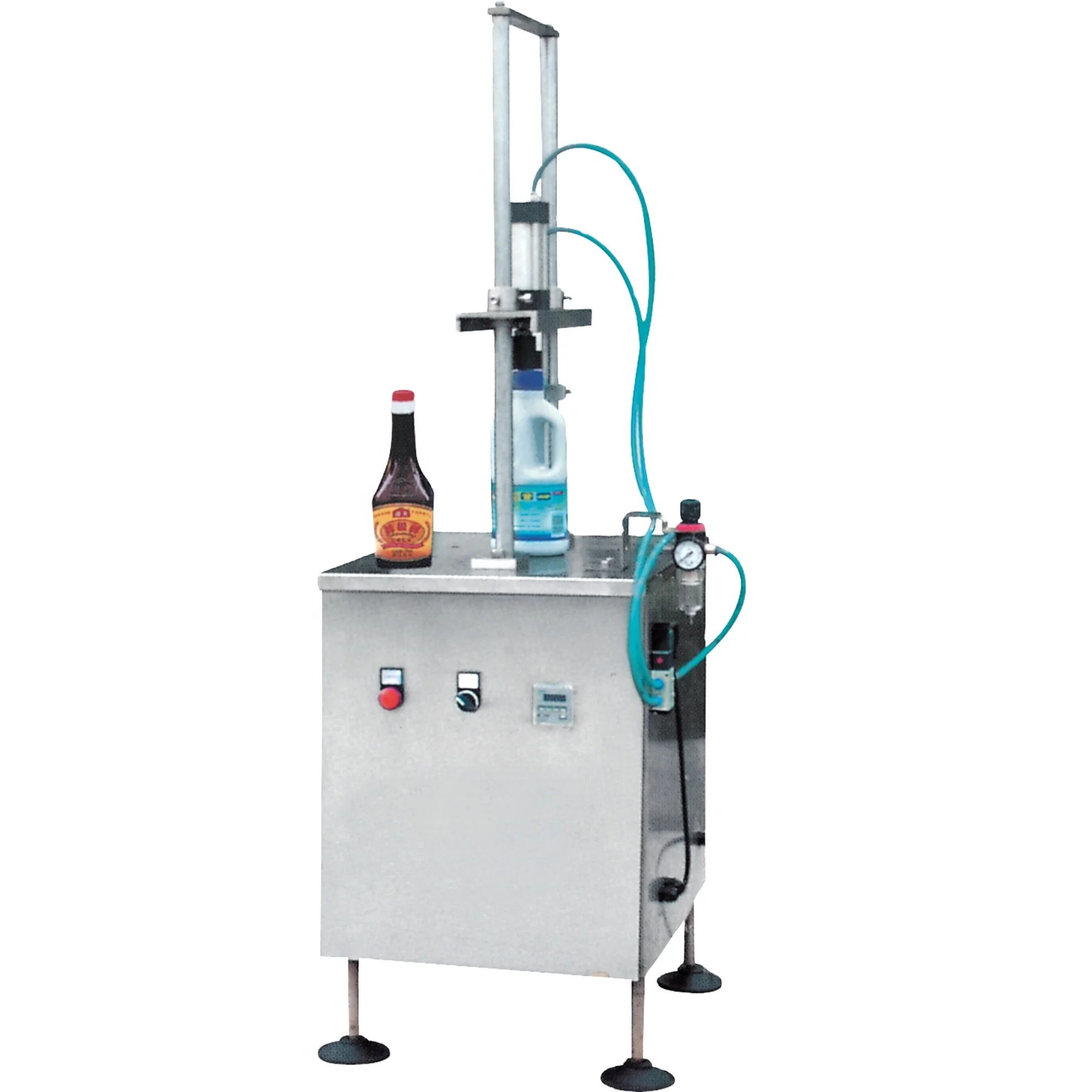 Perfume Packing Machine Semi-auto Perfume Bottle  Capping Crimping Machine