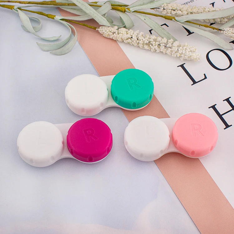 Custom Logo Cardboard Magnet Contact Lens Case Beauty Cosmetic Paper Manufacturer Custom Wholesale Cosmetics Box Recyclable HPP