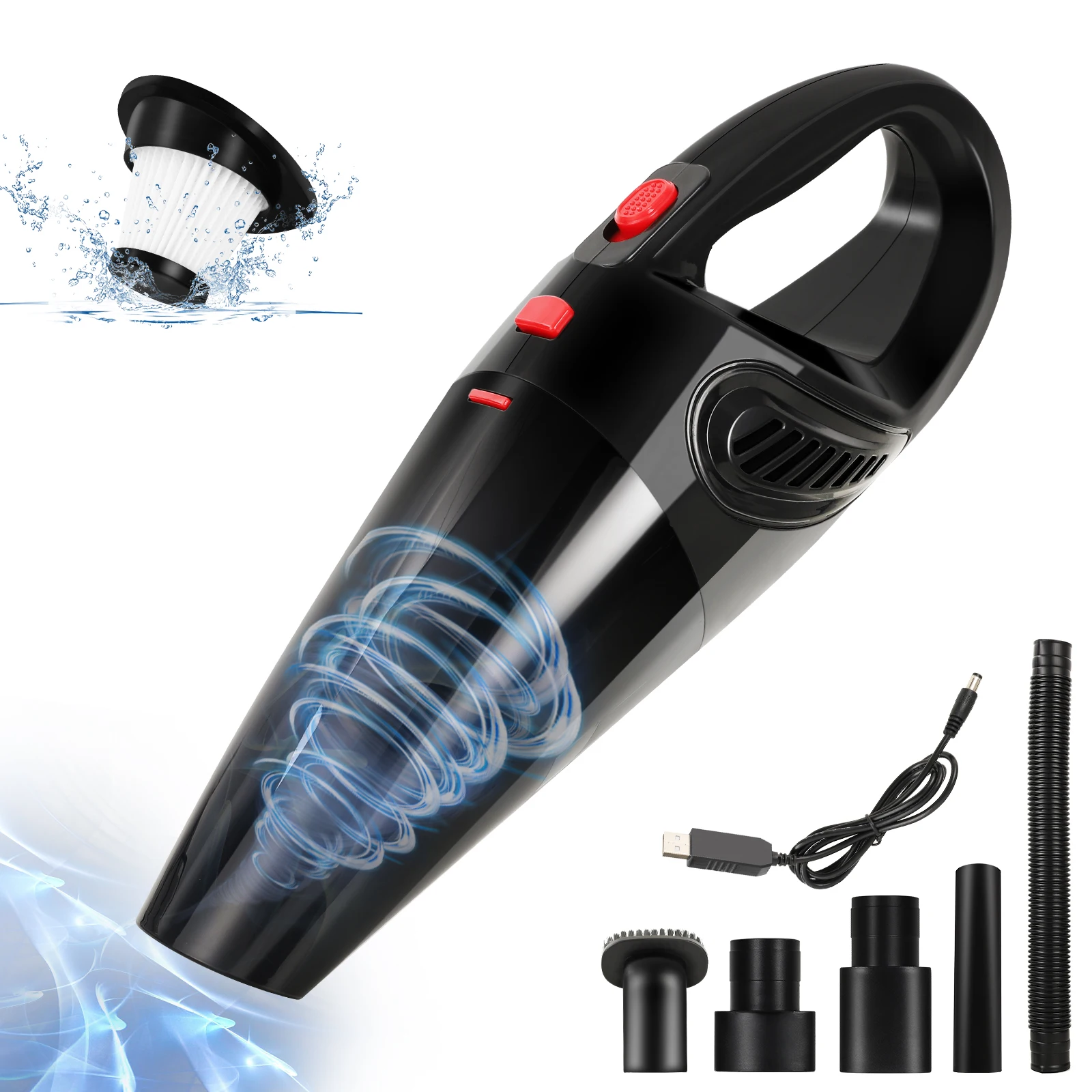 
2020 Wireless Staubsauger Powerful Cyclonic Suction Cordless Handheld Auto Vacuum Cleaner Rechargeable Aspirateur for Car Home 