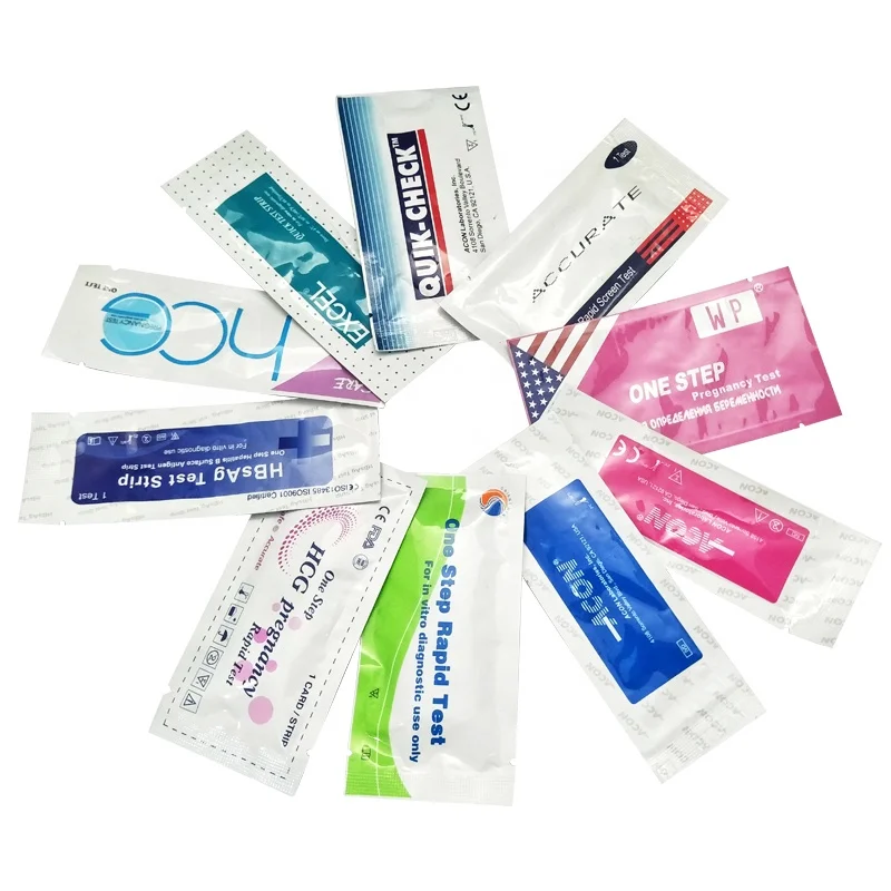 Medical accurate one step dipstick test HCG pregnancy test strips and ovulation kit urine pregnancy test strip