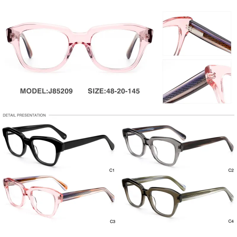 square eye glasses men high standards transparent fashion eye glass eyewear frames acetate