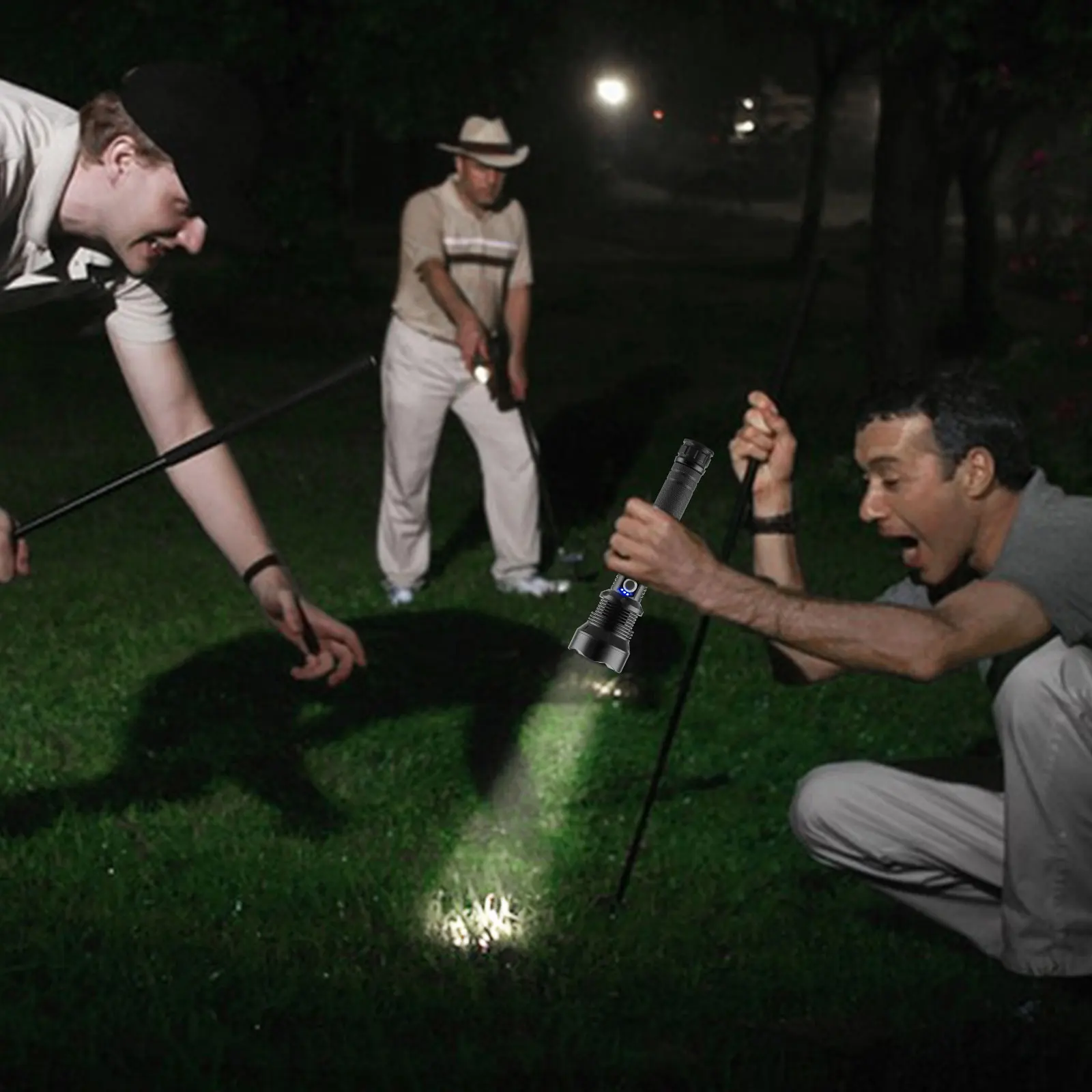 Spot goods aluminum alloy quad core ultra bright p70 torch light 20W powerful xph 70 flashlight