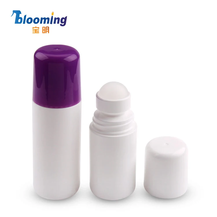 wholesale 60ml 75ml 90ml 50ml plastic deodorant container packaging roll on deo bottle
