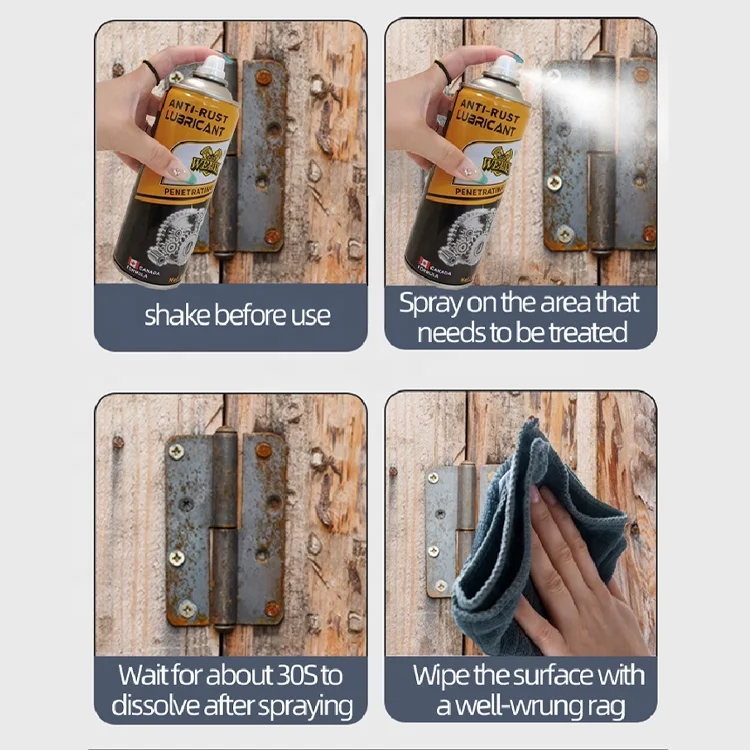 Custom anti rust lubricant spray RP7 multipurpose rust remover exclusive formula popular